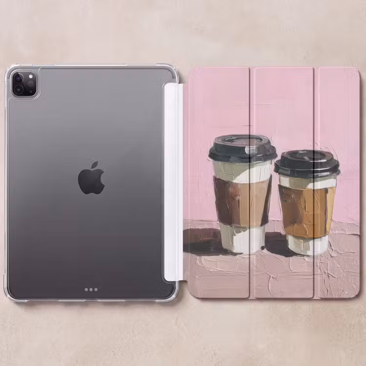 iPad-Hülle - Kaffeetassen - Deckel - Farbe - Textur — 6