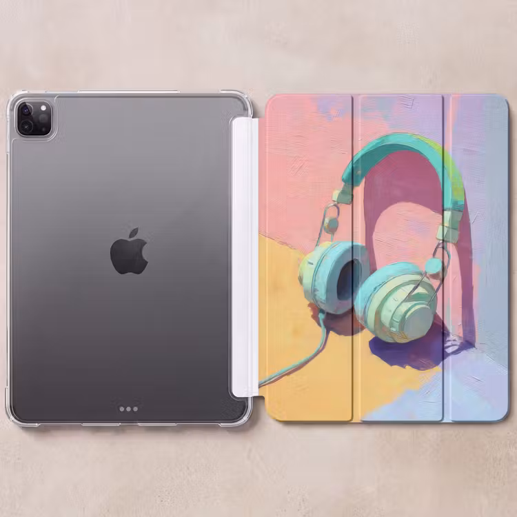 iPad-Hülle - Kopfhörer - Mintgrün - Draht — 6
