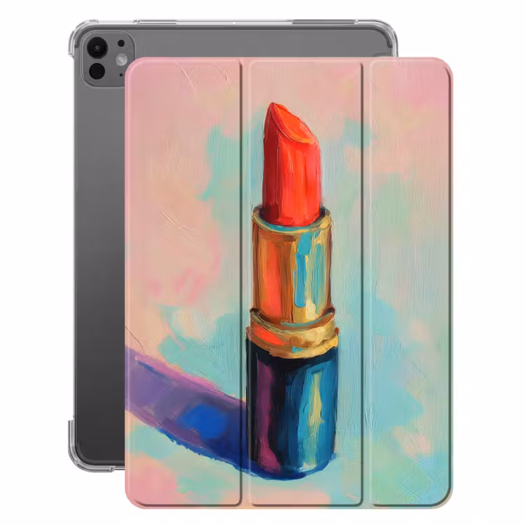 iPad-Hülle - Lippenstift - Rot - Pinselstriche — 1