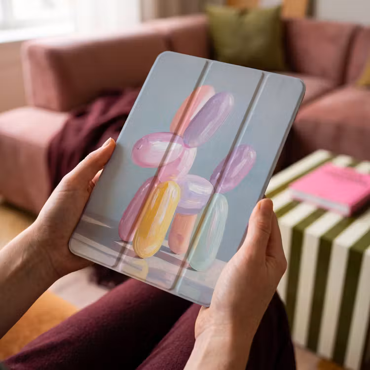 iPad-Hülle - Tier - Ballon - Pastelltöne - Glänzend — 4