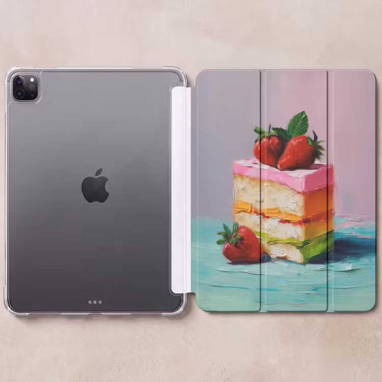 iPad-Hülle - Torte - Erdbeeren - Glasur - Farbenfroh — 6