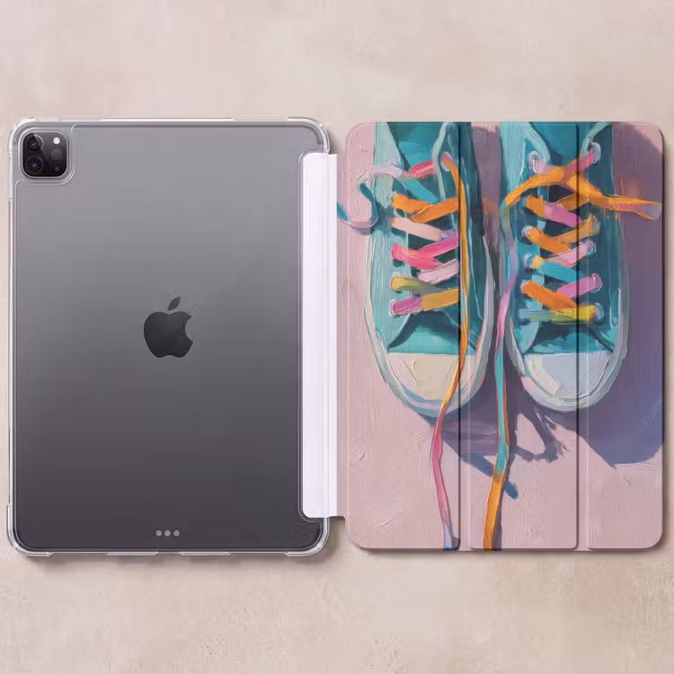 iPad-Hülle - Turnschuhe - Schnürsenkel - Bunt - Farbton — 6