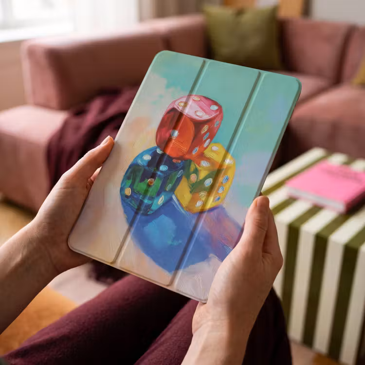 iPad-Hülle - Würfel - Bunt - Zahlen - Punkte — 4
