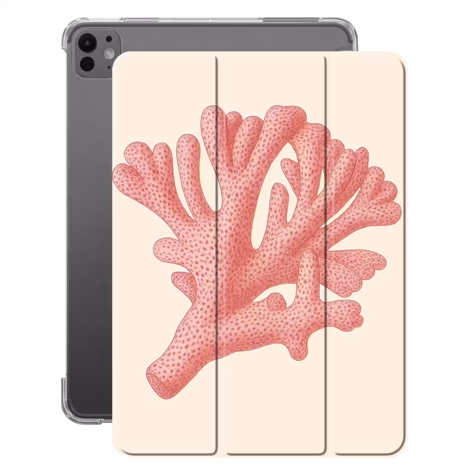 iPad-Hülle - Koralle - Tupfen - Rosa — 1