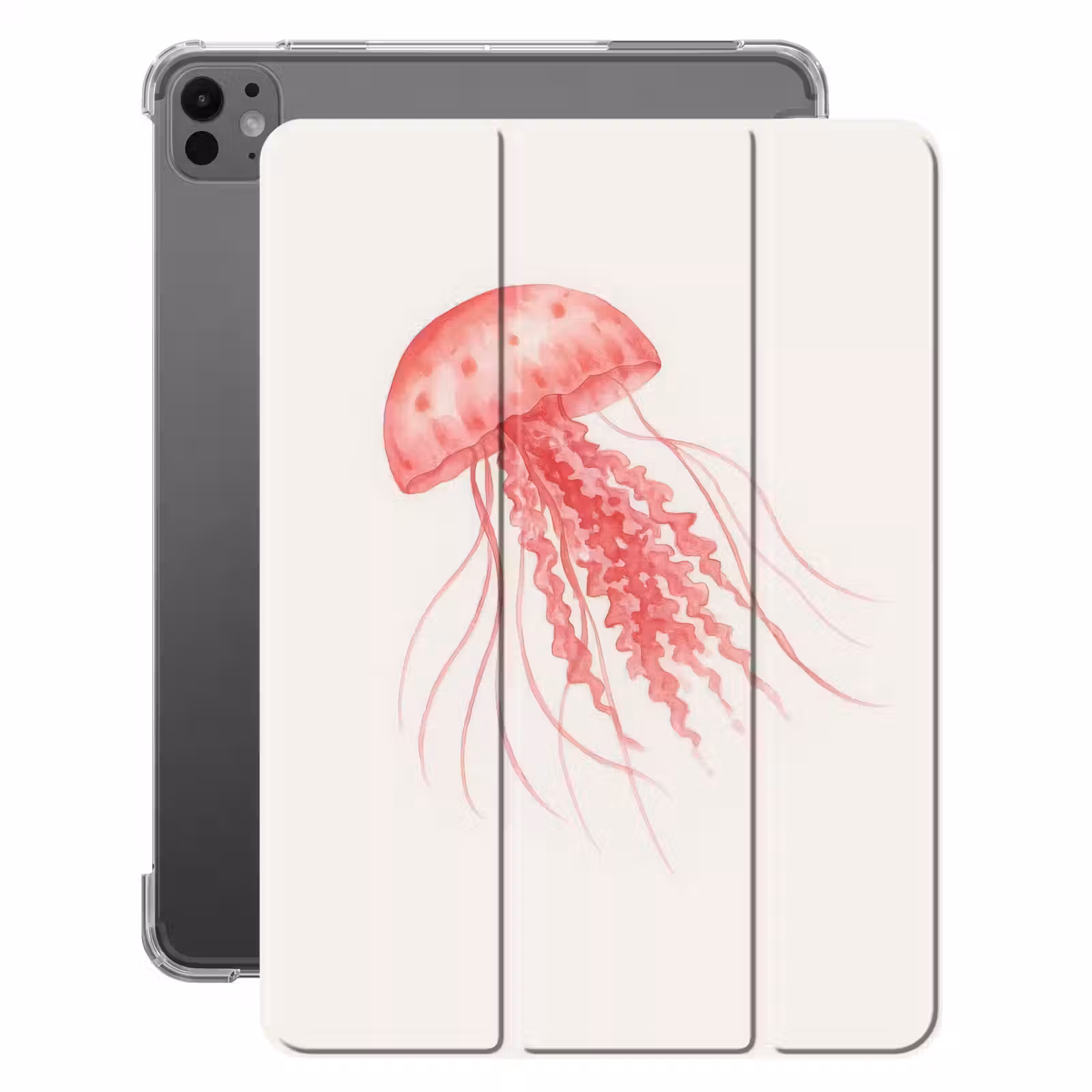 iPad-Hülle - Qualle - Tentakel - Rosa — 1