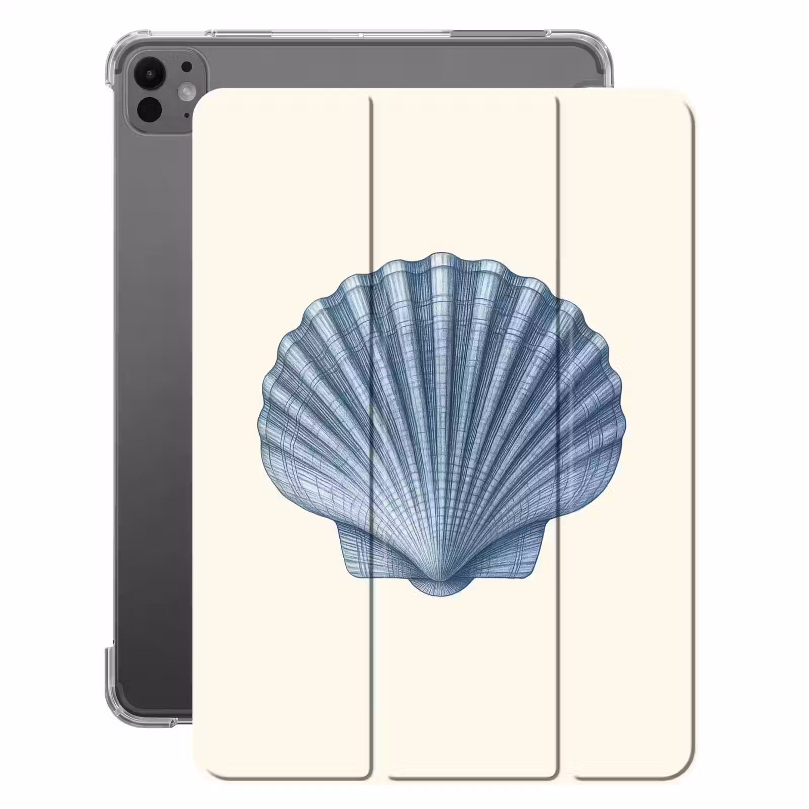 iPad-Hülle - Rippung - Blau - Schale — 1