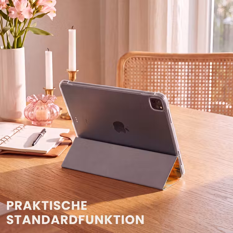 iPad-Hülle - Gemälde - Löwenkopf - Orange — 3