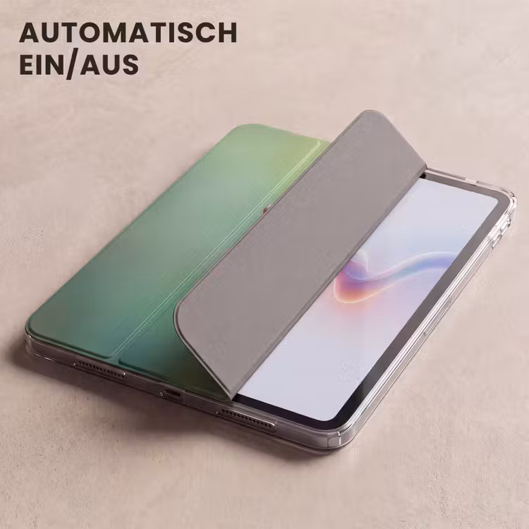 iPad-Hülle - Grüner Frosch - Neugierig - Gras — 5