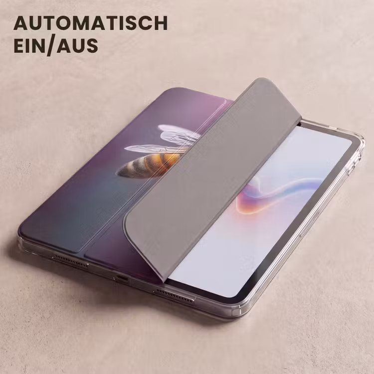 iPad-Hülle - Honigbiene - Lila Blumen - Details — 5