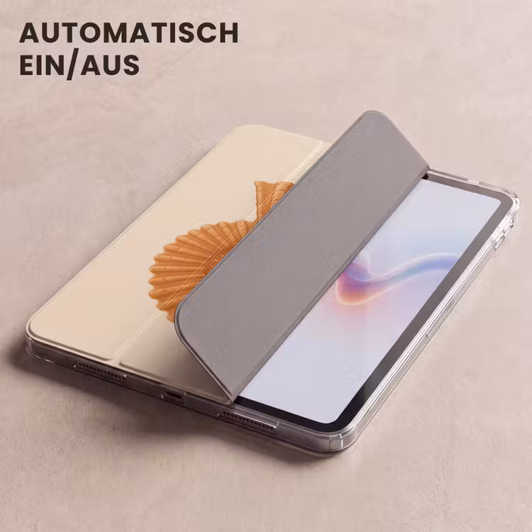 iPad-Hülle - Muschel - Orange - Gerippt — 5