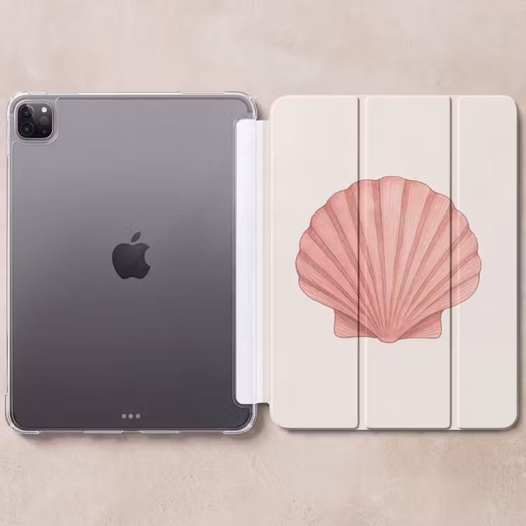 iPad-Hülle - Muschel - Rosa - Gerippt — 6