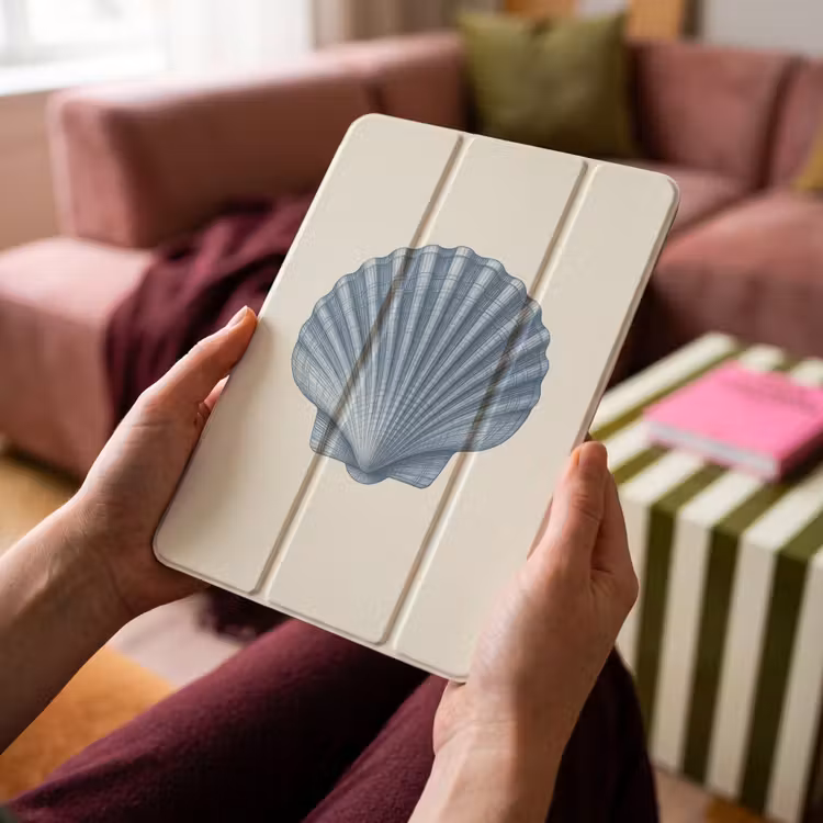iPad-Hülle - Rippung - Blau - Schale — 4