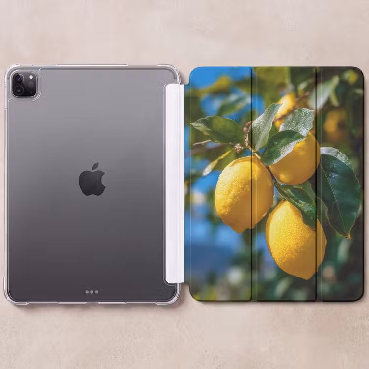 iPad-Hülle - Zitronen - Blätter - Blauer Himmel — 6