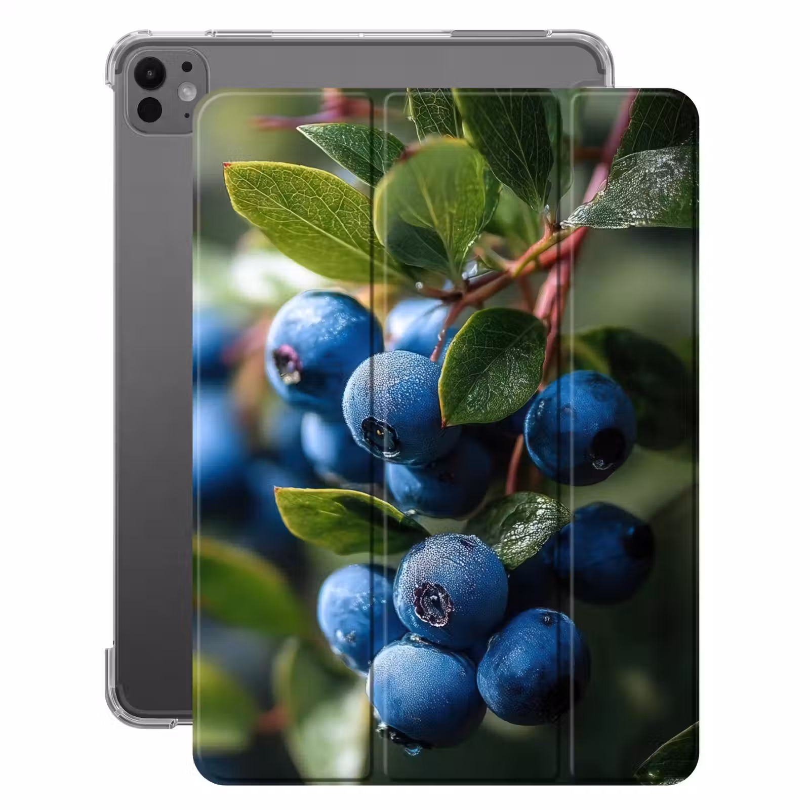 iPad-Hülle - Blaubeeren - Tautropfen - Natürliches Licht — 1