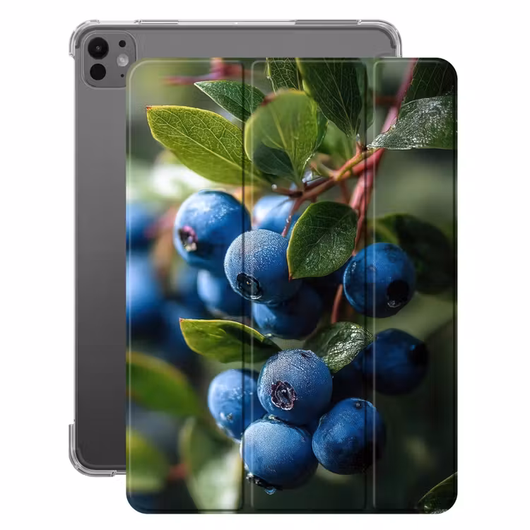iPad-Hülle - Blaubeeren - Tautropfen - Natürliches Licht — 1