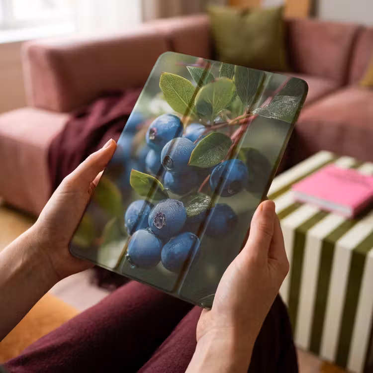 iPad-Hülle - Blaubeeren - Tautropfen - Natürliches Licht — 4