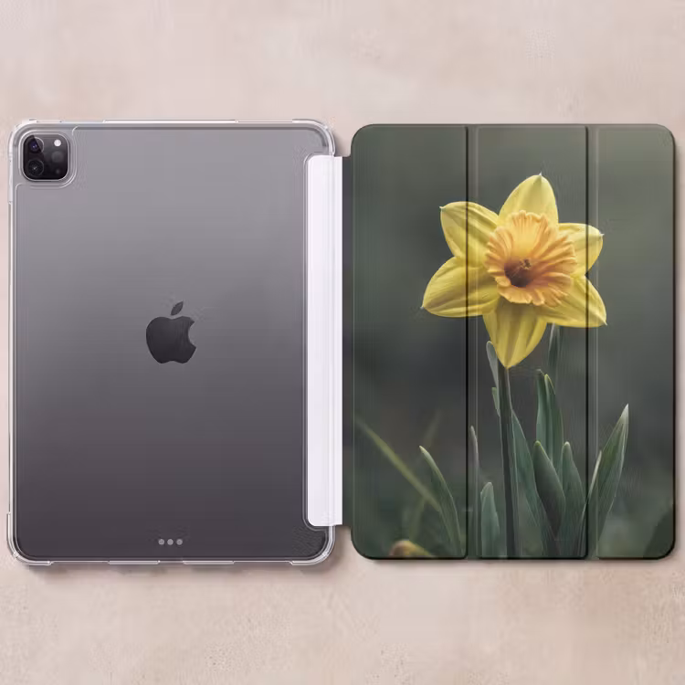 iPad-Hülle - Blume - Narzisse - Gras - Gelb — 6