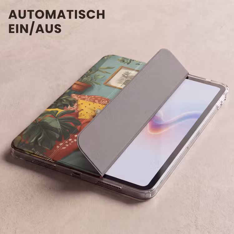 iPad-Hülle - Katze - Pflanzen - Grün — 5