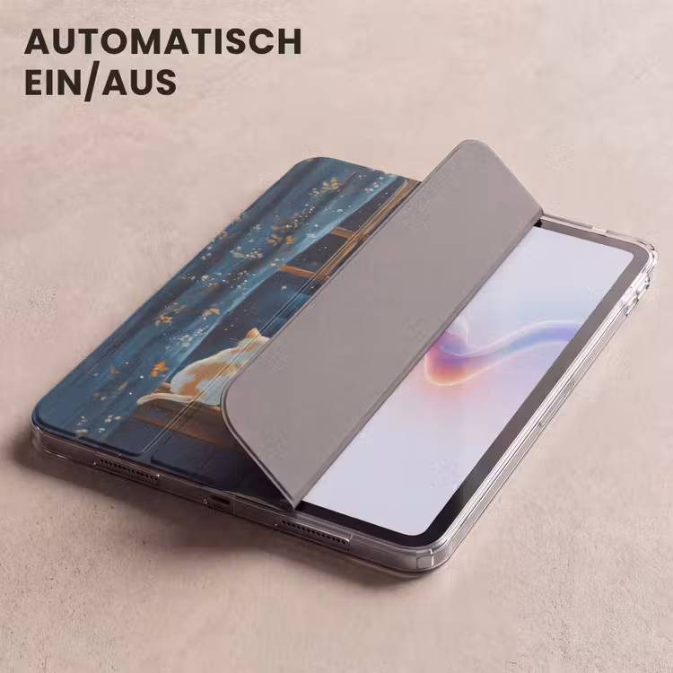iPad-Hülle - Katze - Sternenhimmel - Blau — 5