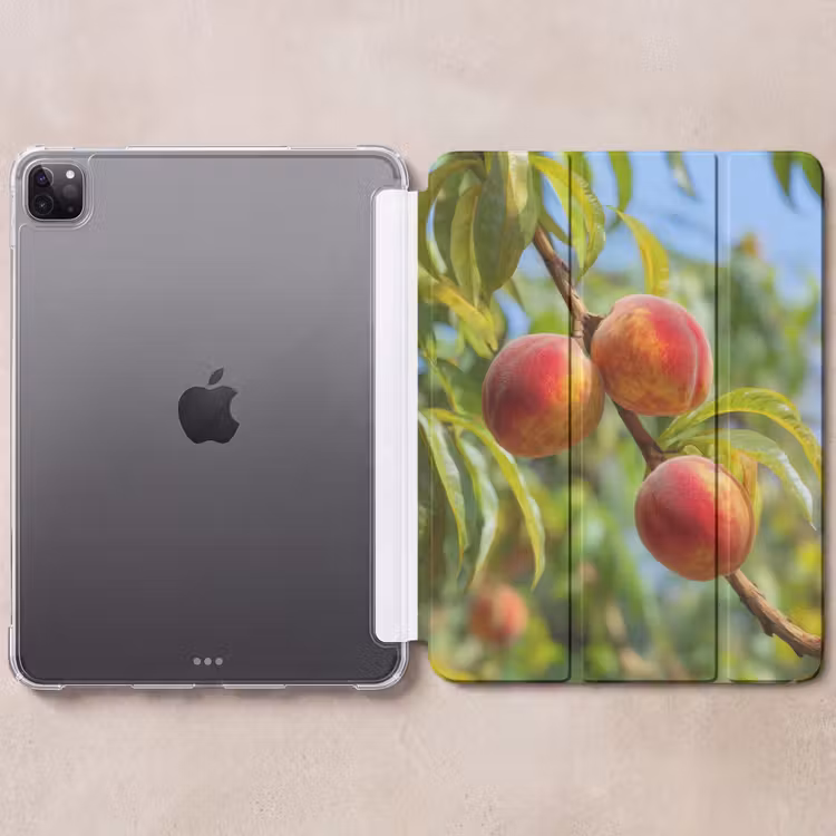 iPad-Hülle - Pfirsich - Blätter - Sonnenlicht — 6
