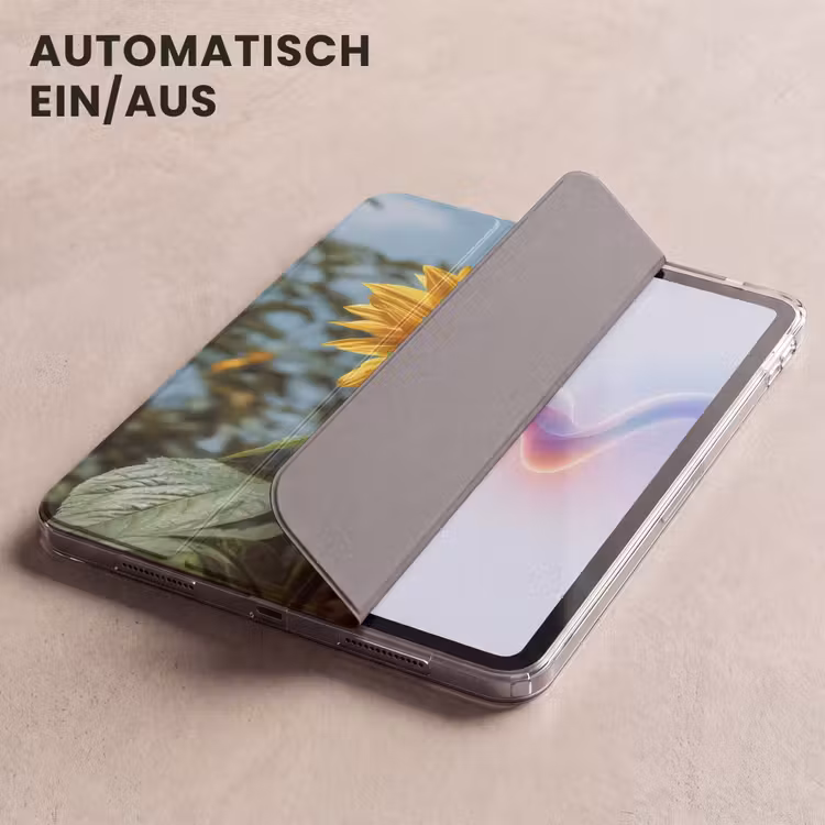 iPad-Hülle - Sonnenblumen - Strahlend blauer Himmel - Gras — 5