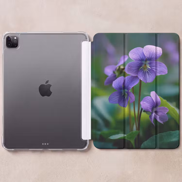 iPad-Hülle - Veilchen - Lila - Blume - Blatt — 6
