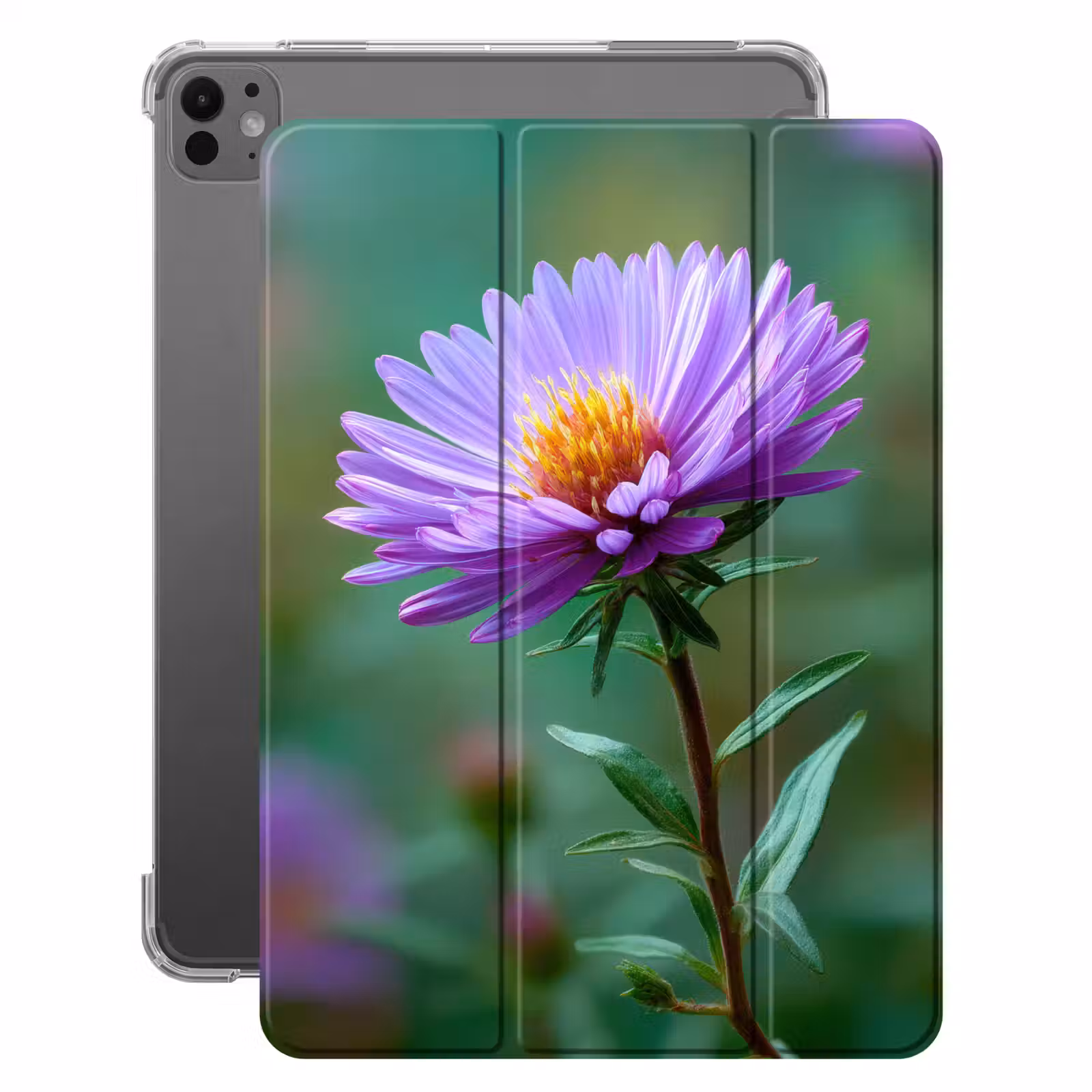 iPad-Hülle - Aster - Lila - Blume - Blütenblätter — 1