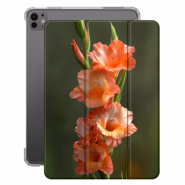 iPad-Hülle - Blume - Gladiolen - Lachsrosa — 1