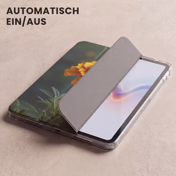 iPad-Hülle - Blütenblätter - Afrikanisch - Orange - Unscharf — 5