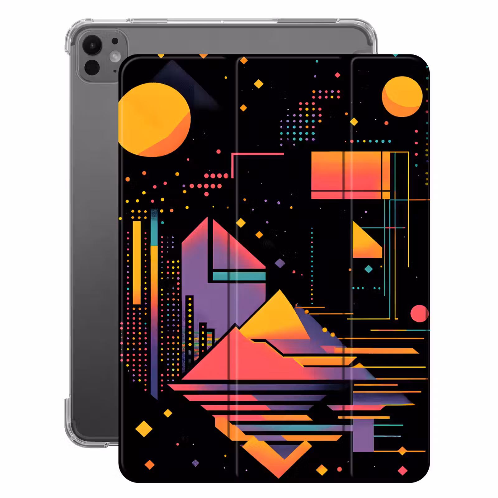 iPad-Hülle - Abstrakt - Formen - Linien - Farbenfroh — 1