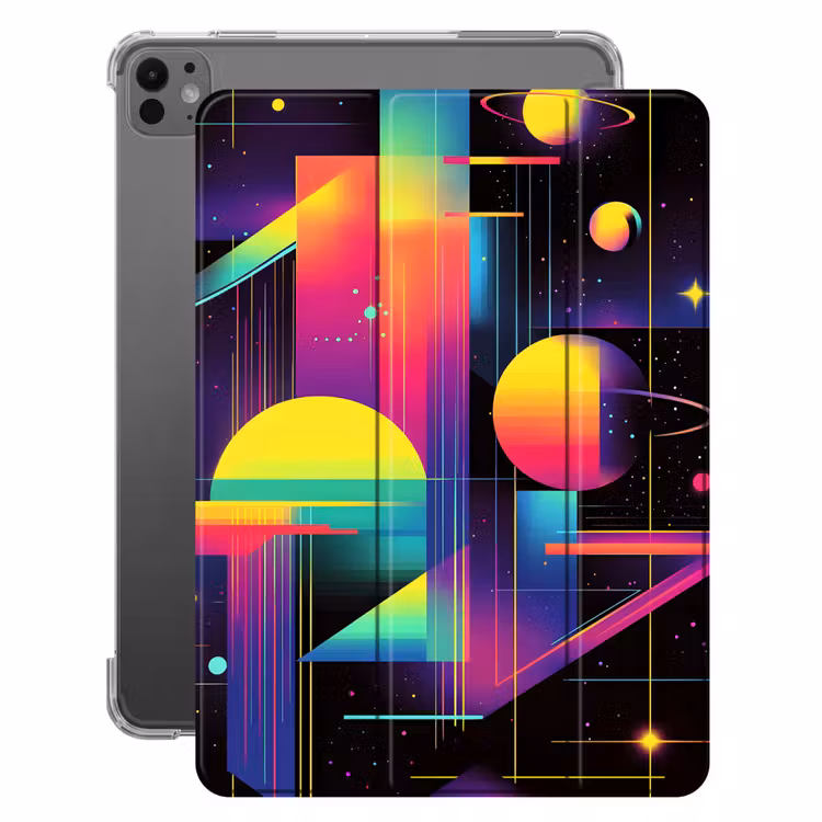 iPad-Hülle - Abstrakt - Formen - Bunt - Linien — 1