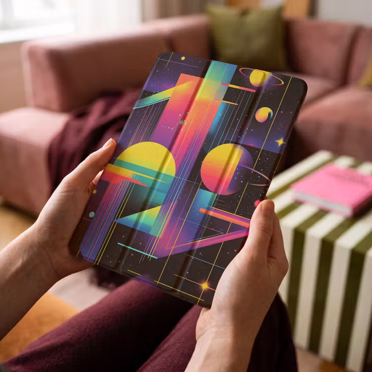 iPad-Hülle - Abstrakt - Formen - Bunt - Linien — 4