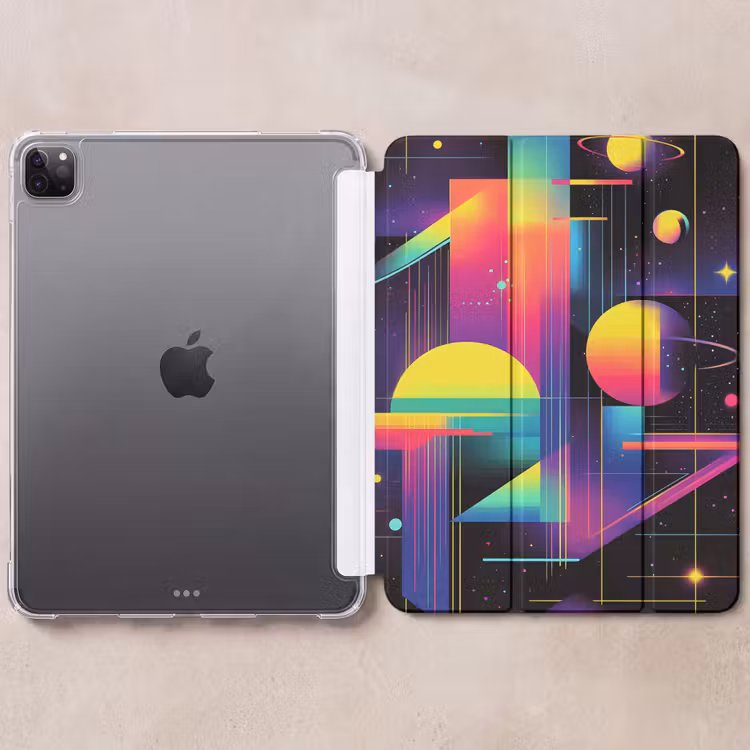 iPad-Hülle - Abstrakt - Formen - Bunt - Linien — 6