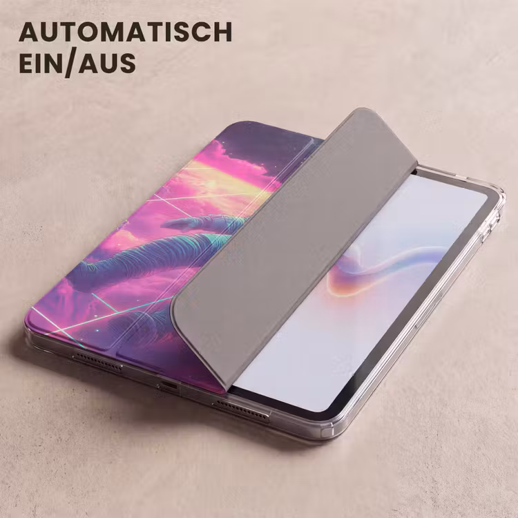 iPad-Hülle - Astronaut - Neon - Rosa - Wolken — 5