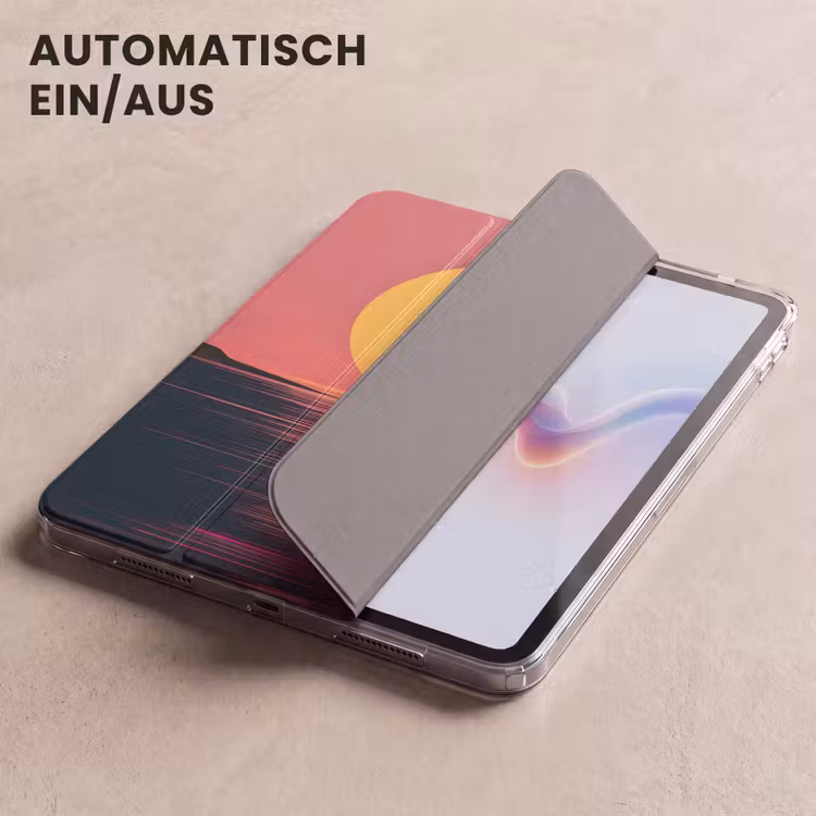 iPad-Hülle - Sonne - Gelb - Berge - Wasser — 5
