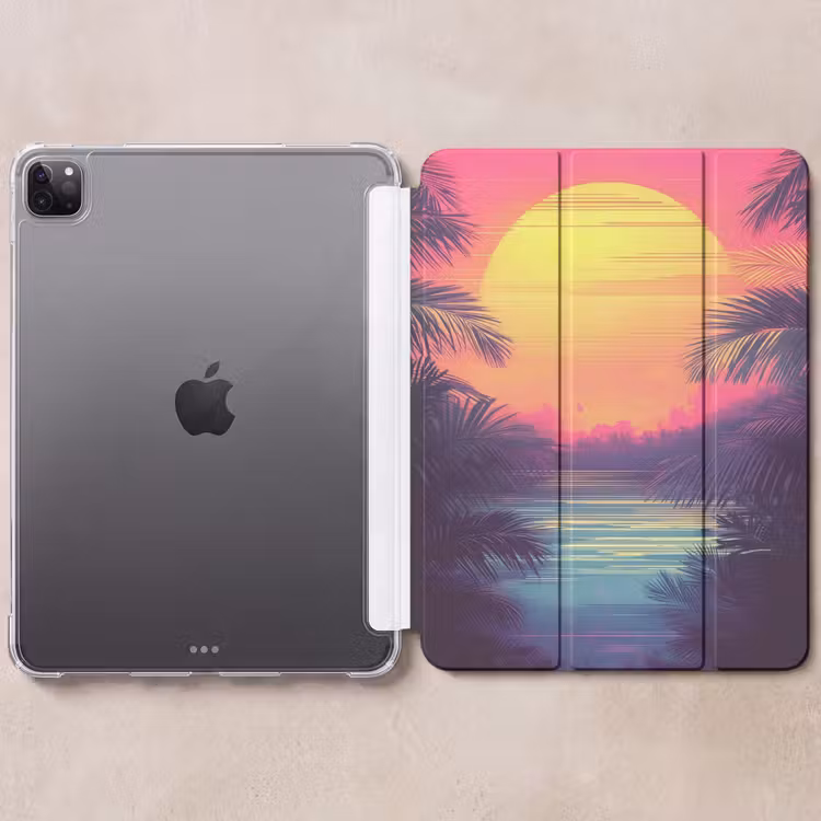 iPad-Hülle - Sonne - Gelb - Palmen - Tropisch — 6