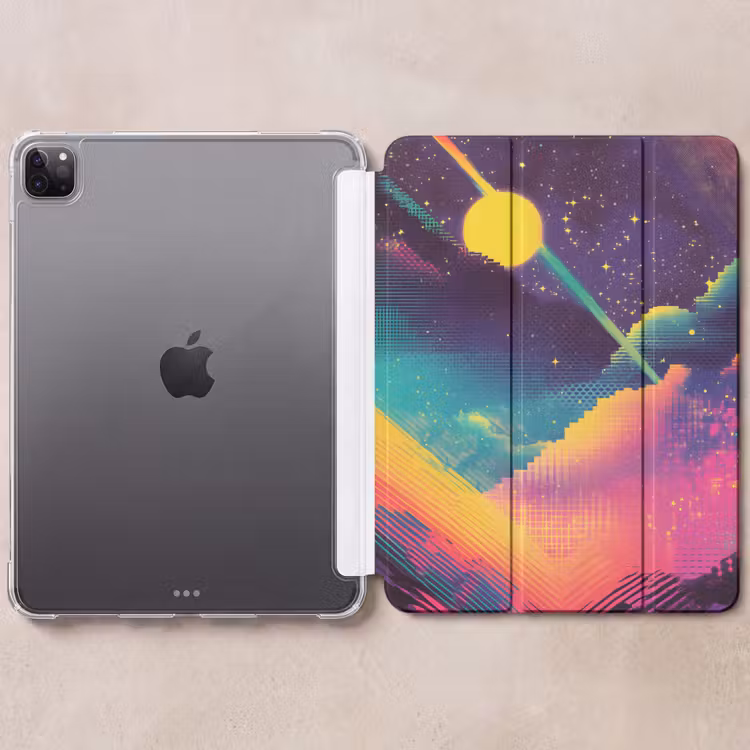 iPad-Hülle - Sterne - Berge - Farbenfroh — 6