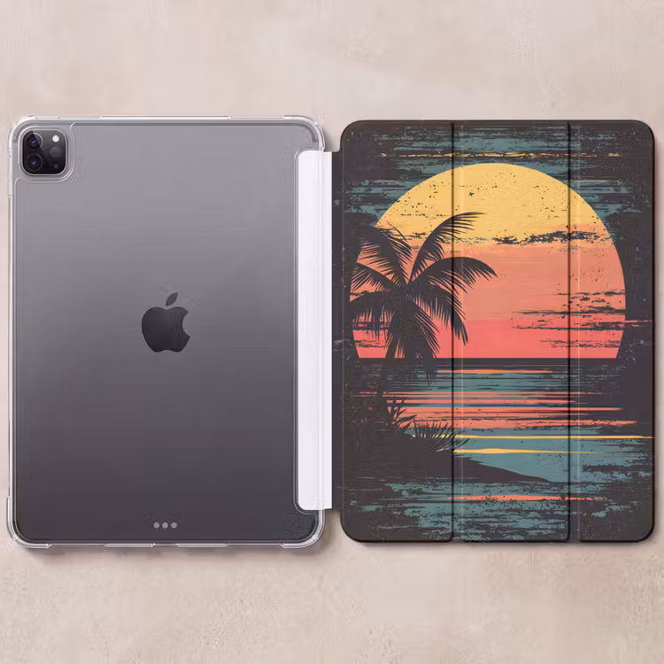 iPad-Hülle - Strand - Minimalistisch - Sonne - Orange — 6