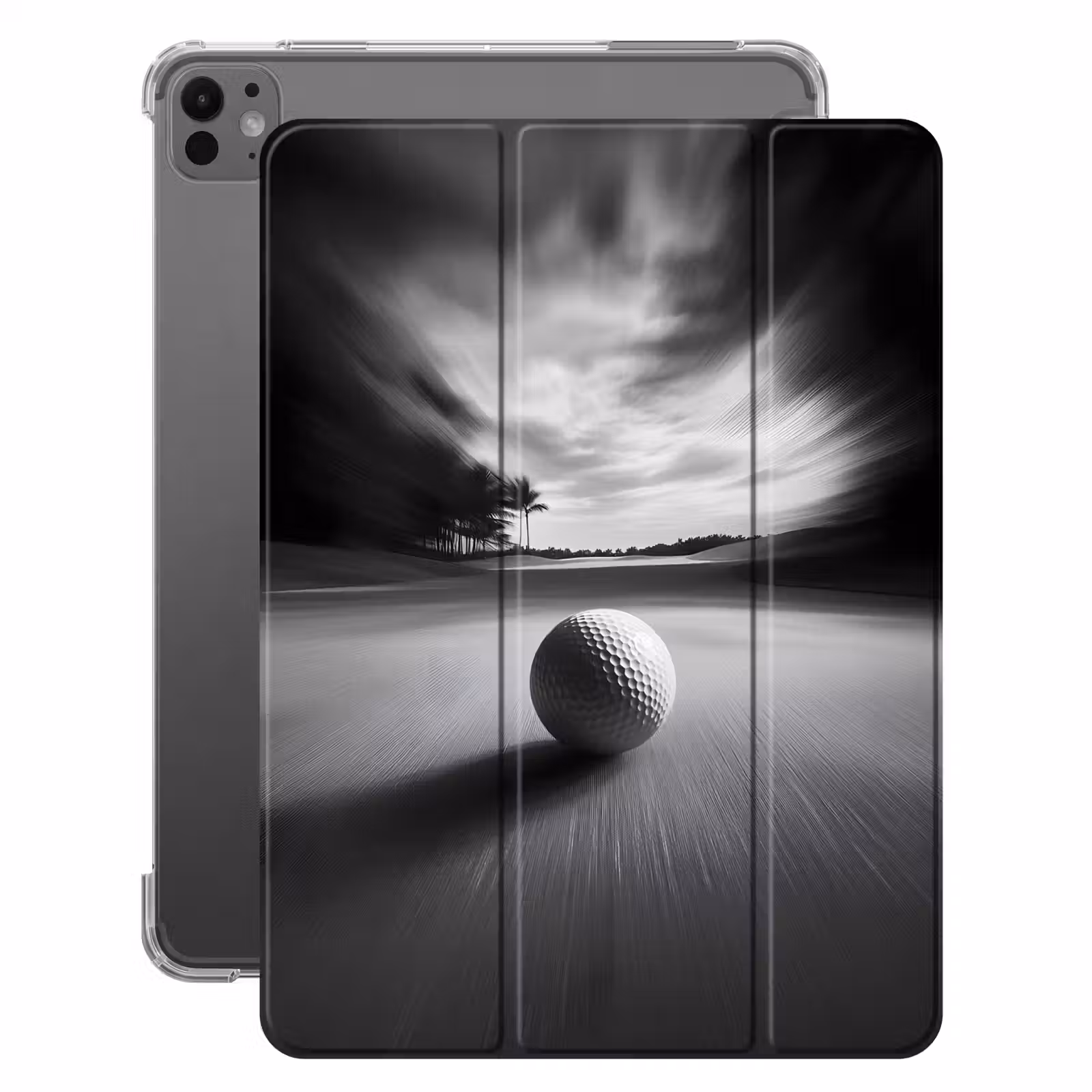 iPad-Hülle - Golfball - Unscharf - Schwarz — 1