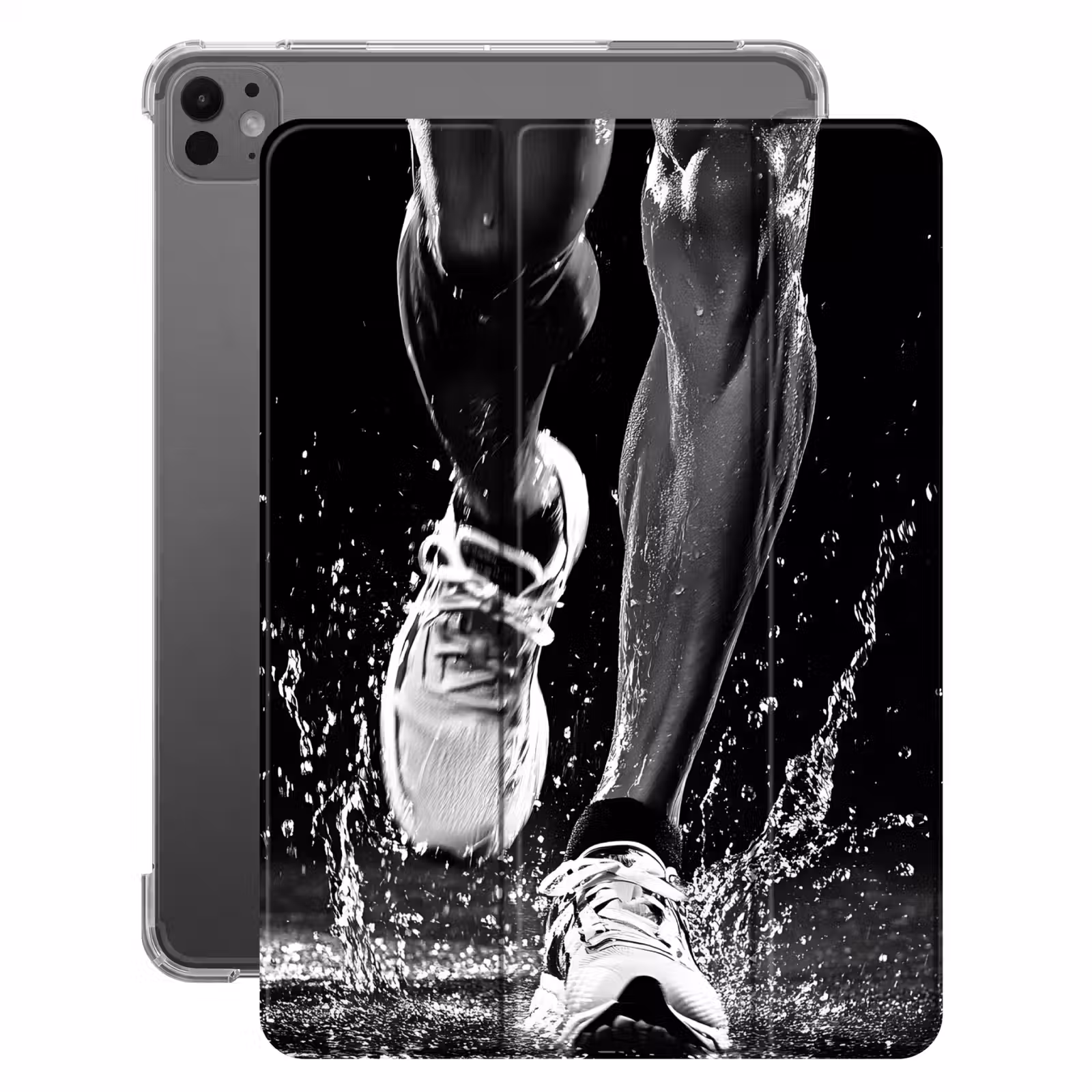 iPad-Hülle - Laufschuhe - Laufen - Drops - Schwarz — 1