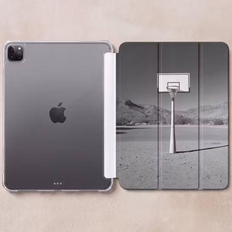 iPad-Hülle - Basketballstange - Landschaft - Sand - Weiß — 6