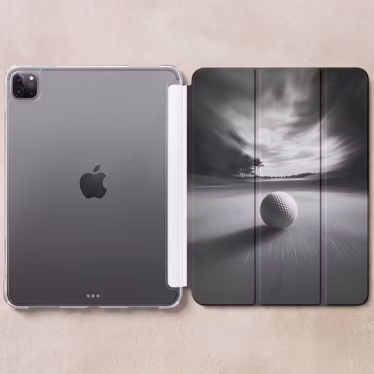 iPad-Hülle - Golfball - Unscharf - Schwarz — 6