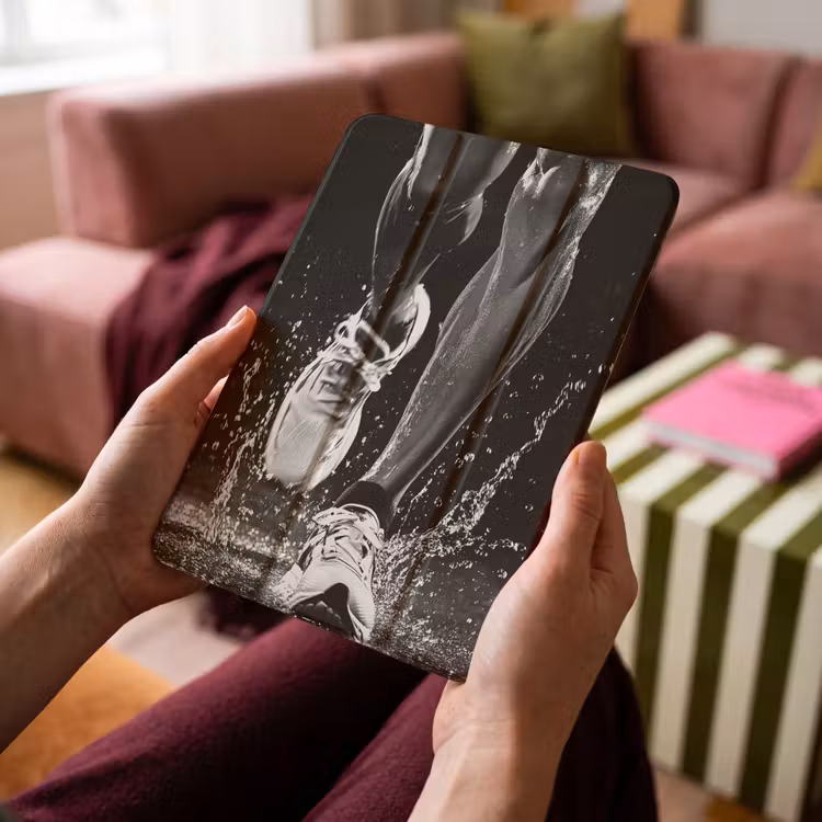 iPad-Hülle - Laufschuhe - Laufen - Drops - Schwarz — 4