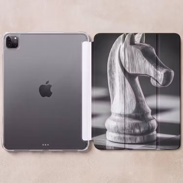 iPad-Hülle - Pferd - Holz - Schautafel - Schwarz — 6