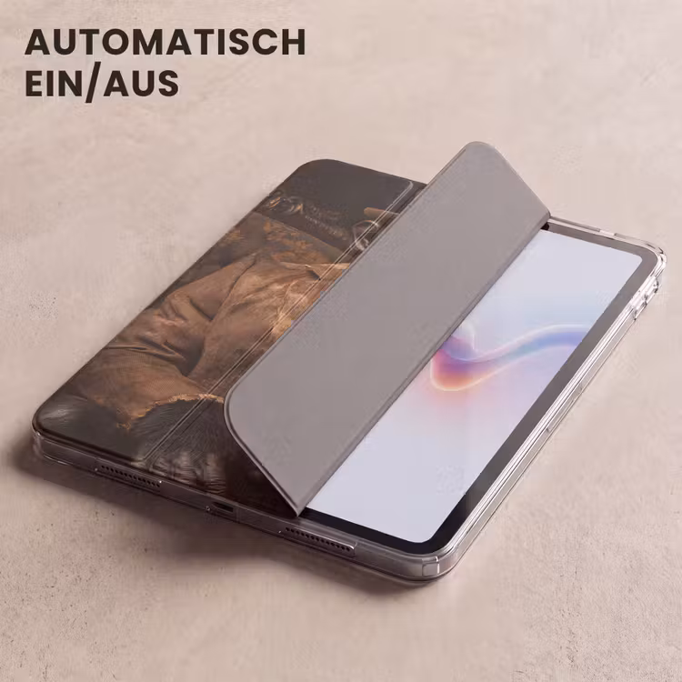 iPad-Hülle - Schimpanse - Stuhl - Anzug - Braun — 5