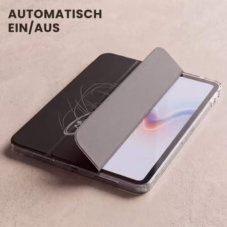 iPad-Hülle - Strichzeichnung - Weiß - Radfahren - Geschwindigkeit — 5