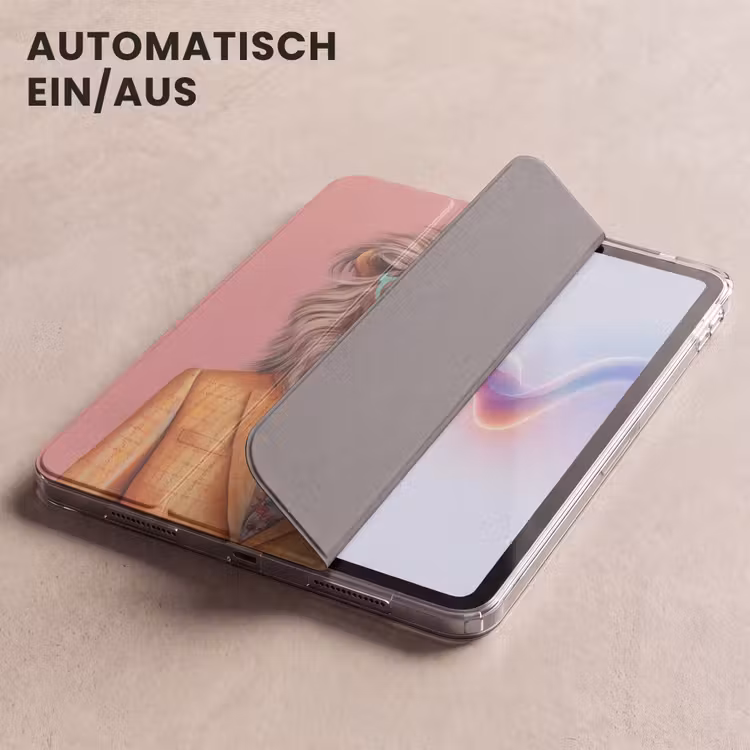 iPad-Hülle - Löwe - Anzug - Kariert - Brille — 5