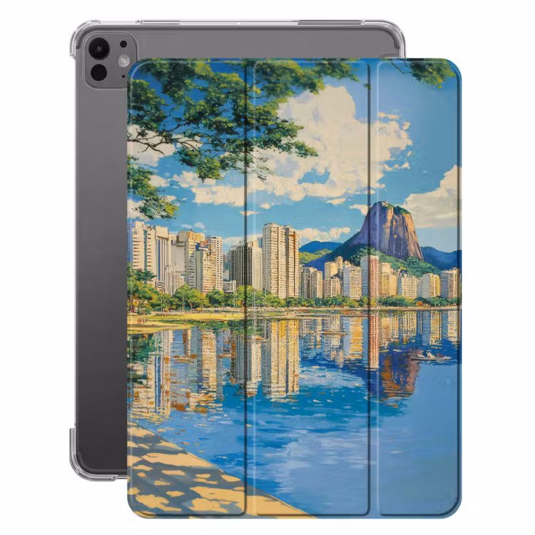 iPad-Hülle - Berg - Skyline - Strand - Wasser — 1