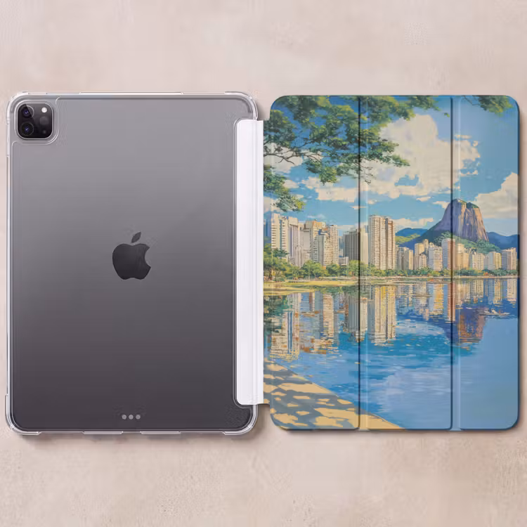 iPad-Hülle - Berg - Skyline - Strand - Wasser — 6
