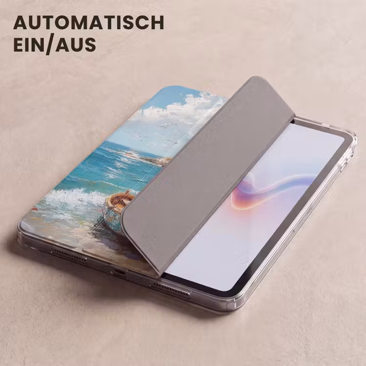 iPad-Hülle - Boote - Felsen - Meer - Sonne — 5
